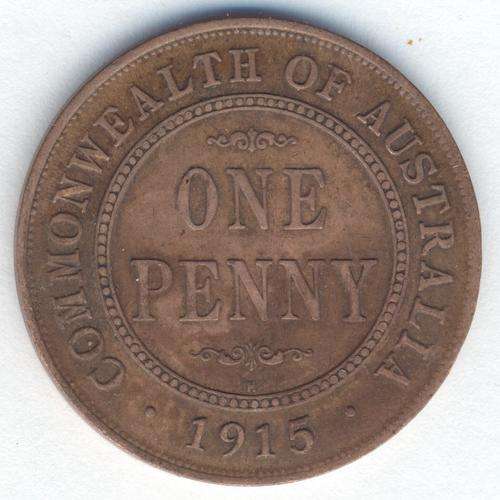 1915 Australia penny XF - as per photo