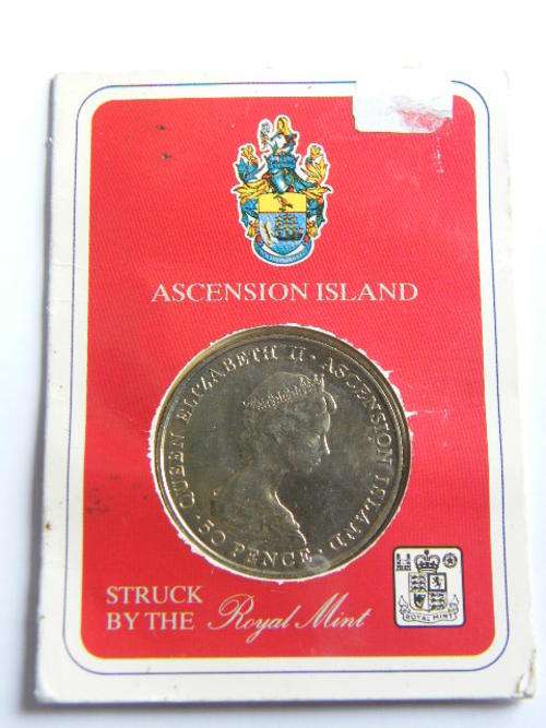 1984 Ascension Island Royal visit crown - as per photo