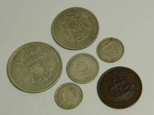 1925 SA Union full set of coins - rare - as per photo
