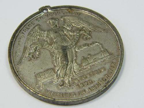 Opening  of Railway line Beaufort-West to Bloemfontein 1890 medallion - scarce - as per photo