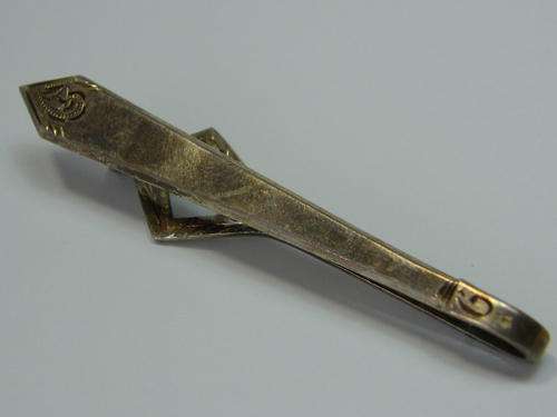 Vintage sterling silver tie pin - weighs 6.8 grams - as per photo