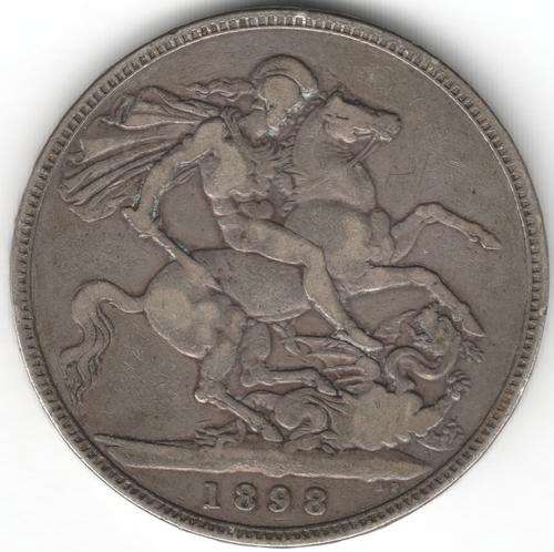 1898 Boer War period Victoria crown - as per photo
