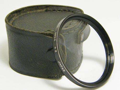 49mm Izumar +3 lens in case - as per photo