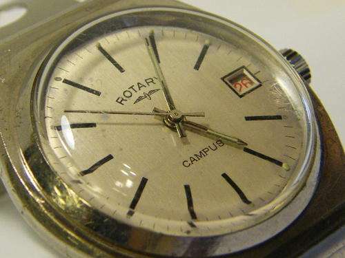Vintage Rotary Campus manual wind mens watch - working - as per photo