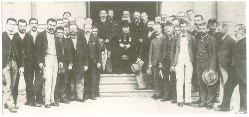 Reprint photo of Paul Kruger & JN Boshoff plus other members of the volksraad