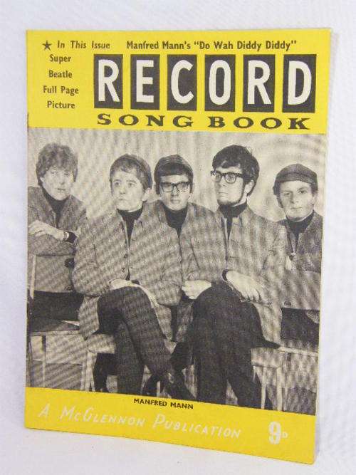Vintage Record song book featuring Manfred Mann and the Beatles - as per photo