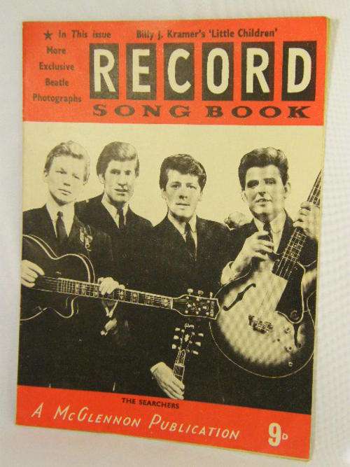 Vintage Record song book featuring The Searchers  - CLOSING DOWN SALE
