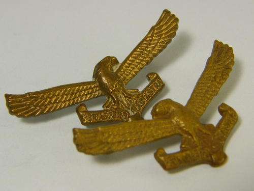 Pair of SA Air Force collar badges - as per photo