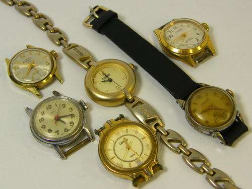 Lot of 6 ladies watches  - some working - as per photo