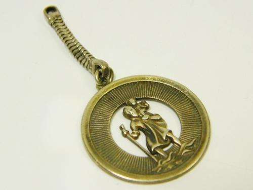 Vintage St christopher fob - as per photo