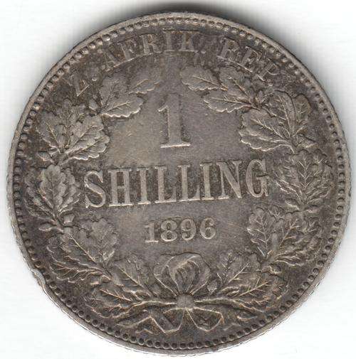 1896 ZAR Kruger 1 shilling @ crazy R1 start - as per scan