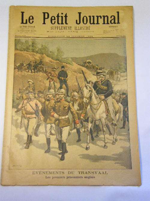 Le Petite Journal 29 October 1899 - British POW front page - as per photo