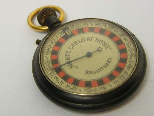 Vintage `Monte Carlo at home` pocket Roulette game - rare - working - as per photo