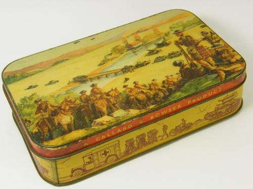 Callard & Bowser WW2 pictorial toffee tin - as per photo
