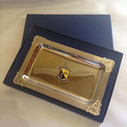 Hoerskool Prieska award given as present to MP Visser for writing their school anthem
