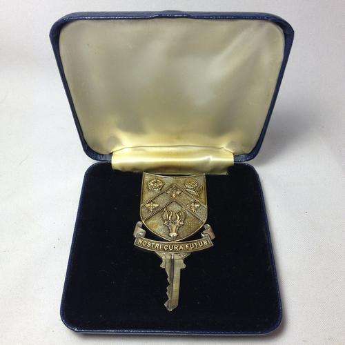 Sterling SIlver key awarded to President  CR Swart at opening of Municipal offices in Vanderbijlpark
