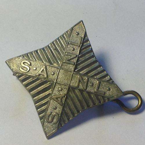 South African Navy League collar badge