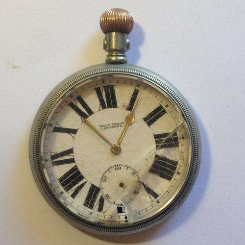 Vintage Wolf Bros Cape Town pocket watch for spares