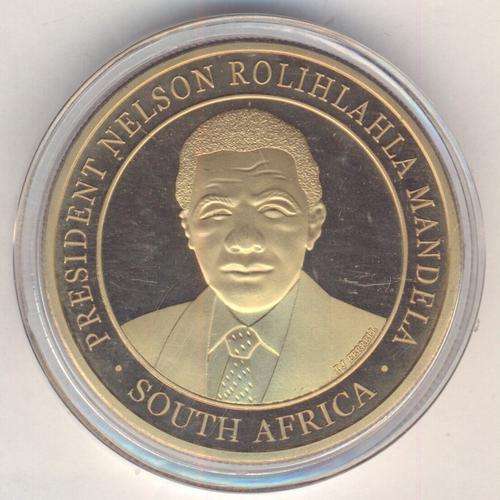 President Nelson Rolihlahla Mandela 40 mm medallion