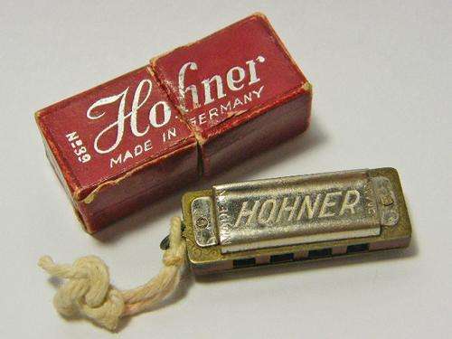 Miniature Hohner harmonica in box - smallest I have seen - as per photo