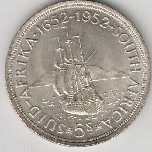 1952 SAU crown 5 shilling in excellent condition - as per photo