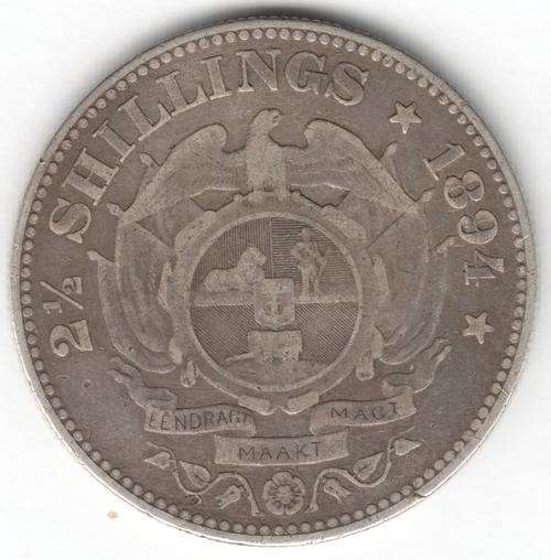1894 ZAR Kruger half crown - as per photo