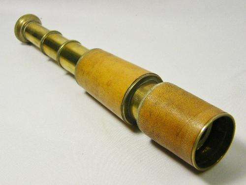 Antique Stanley London 1885 3 draw telescope - as per photo