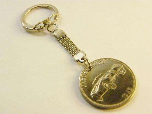 1948 Jaguar XK120 Shell sport wagon token keyring - as per photo