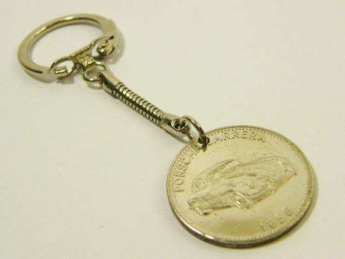 1955 Porsche Carrera Shell sportwagen token keyring - as per photo