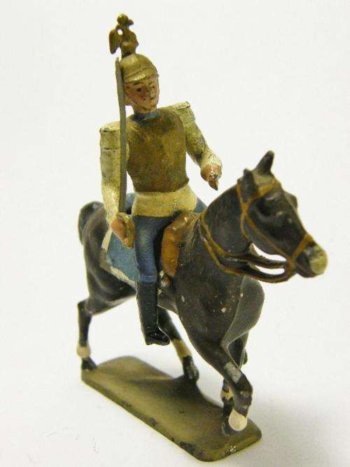 Vintage lead soldier cavalryman - soldier is not fixed to horse - as per photo