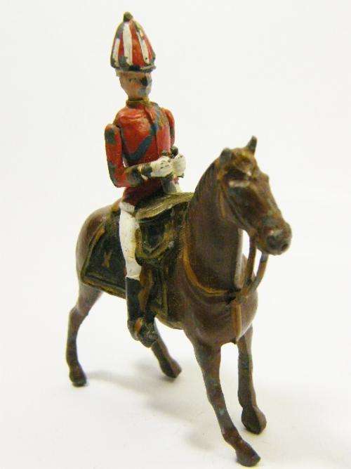 Vintage lead soldier cavalryman with binoculars - as per photo