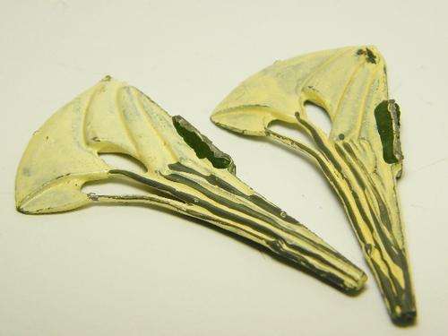 Two parachutes for lead toy soldiers - as per photo