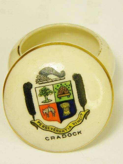Vintage Craddock crested china bowl with lid - @ Crazy R1 start