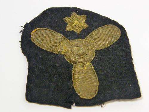 Royal Navy Marine engineer bullion wire badge - as per photo