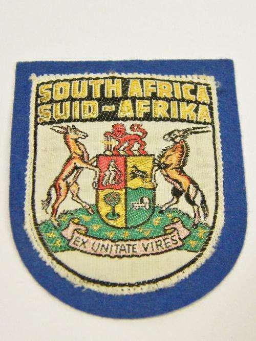 South Africa coat of arms cloth badge - as per photo
