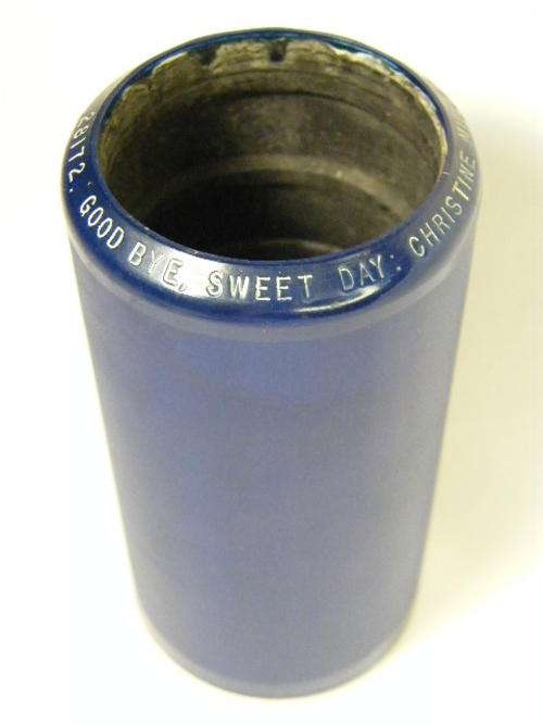 Edison Blue Amberol phonograph record # 28172 Good Bye, sweet day by Christine Miller - as per photo