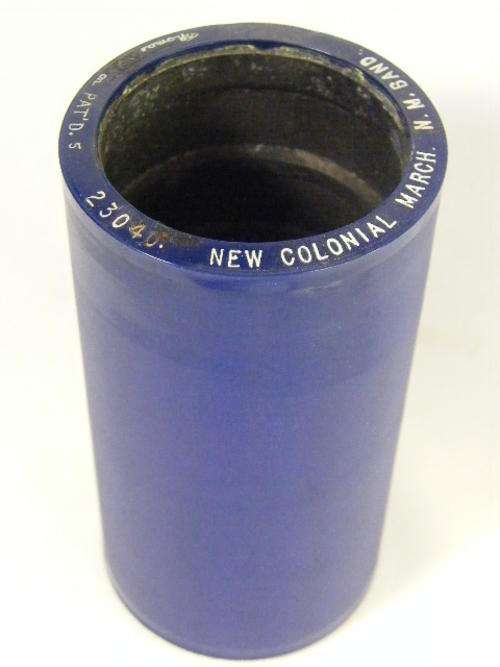 Edison Blue phonograph record # 23040 New Colonial March by NM Band - as per photo