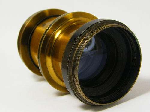 Antique Taylor Taylor & Hobson large format camera lens - 8 1/2 x 6 1/2 inches R.R EQ Focus 11-25 in