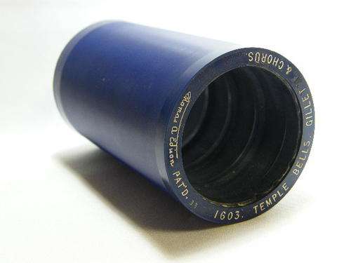 Edison Blue phonograph record # 1603 temple Bells by Gillette and Chorus - as per photo