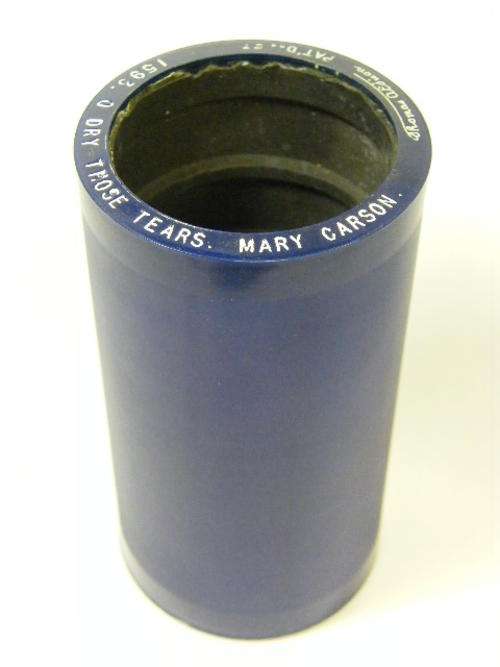 Edison Blue phonograph record # 1593 O Dry those tears by mary Carson - as per photo
