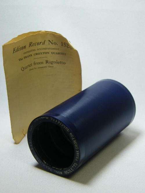 Edison phonograph record # 1528 Quartet from Rigoletto by Frank Croxton Quartette - as per photo