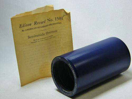 Edison Blue Amberol phonograph record # 1501 Semiramide Overture Orchestra - as per photo