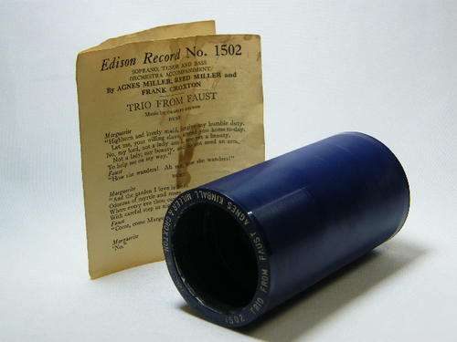 Edison Blue phonograph record # 1502 Trio from faust by Agnes Kimball, Miller & Croxton as per photo