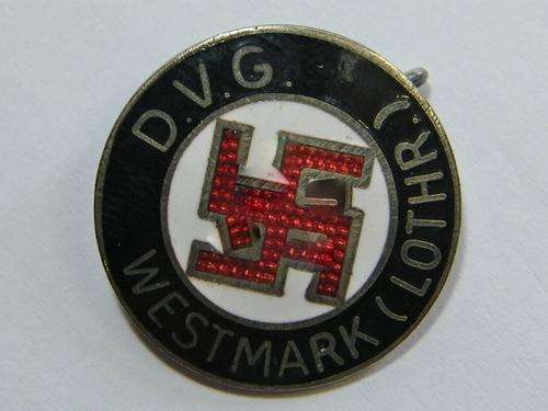 DVG Westmark (Lothr) membership pin badge - Deutscher Volks Genssen Bund - W Redo makers mark