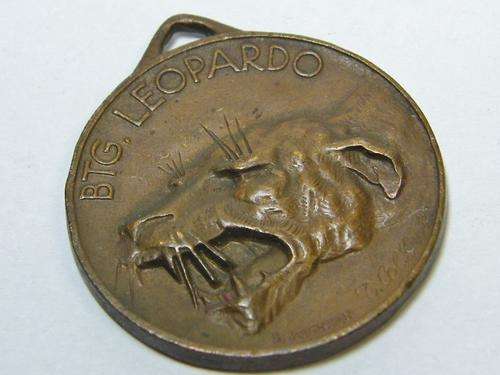Italian Abyssinian wars 8th Arab - Somalia Battalion Leopardo medal - as per photo