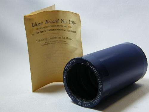 Edison phonograph record # 1604 Heimweh Venetian instrumental Quartet - as per photo