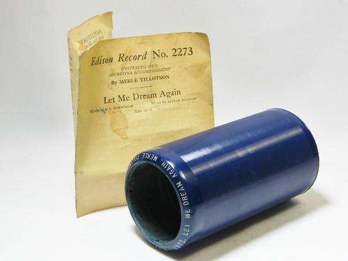 Edison Blue Amberol phonograph record # 2273 Let me dream again by Merle Tillotson - as per photo