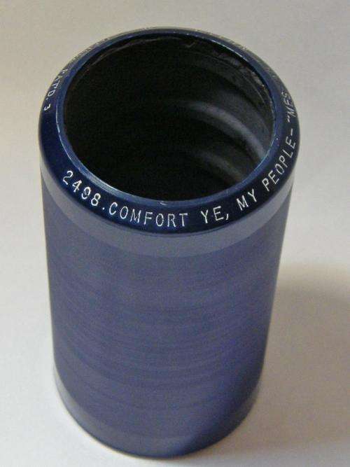 Edison Blue Amberol phonograph record # 2498 Comfort Ye,my people `Messiah` by Miller - as per photo