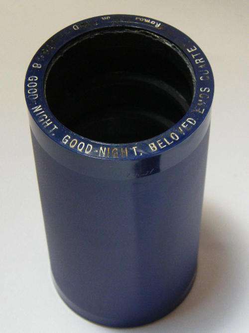 Edison Blue phonograph record # 1548 Good-night, good-night by Beloved Emos Quartet - as per photo