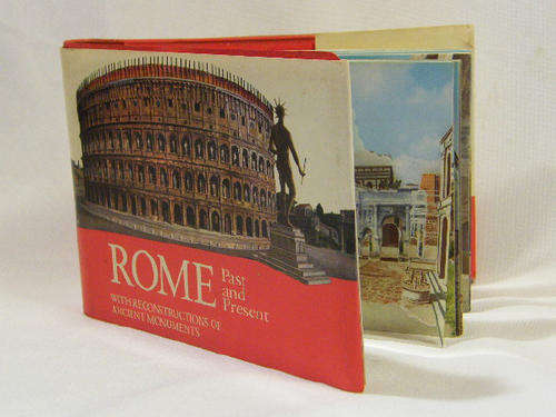 Rome past and present book with reconstructions of ancient monuments - as per photo